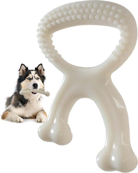 Aggressive Chewers, Indestructible Nylon Bone Dental Care Teeth Cleaning Chew Toy