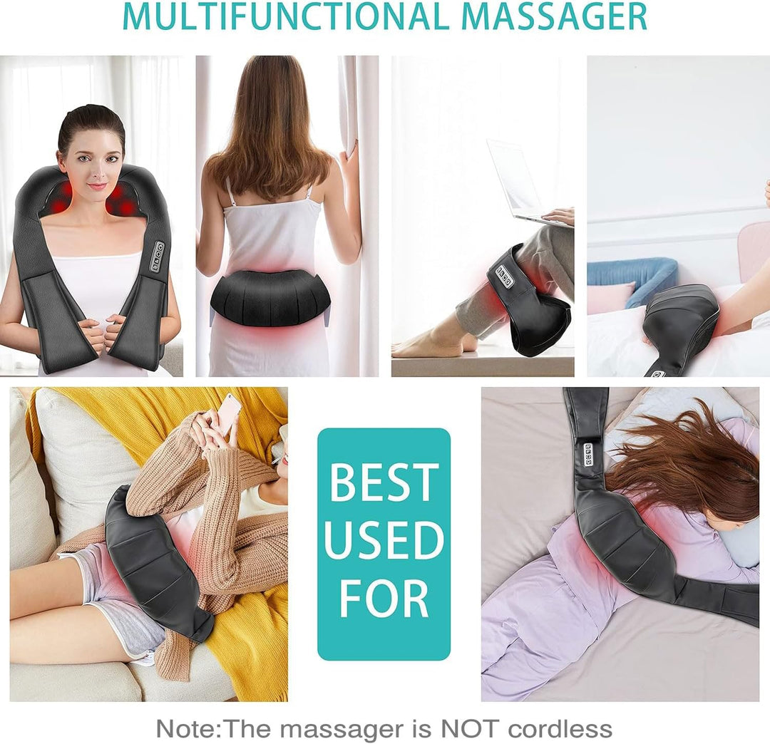 Pain Relief Vibration Body Massage Infrared Heating Neck Shoulder Massager (MOQ 10 Sets)