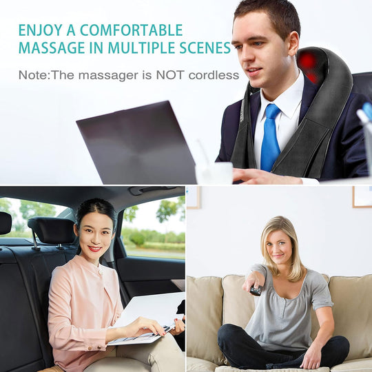 Pain Relief Vibration Body Massage Infrared Heating Neck Shoulder Massager (MOQ 10 Sets)