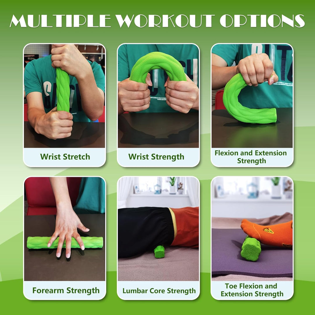 Flexible Non-slip Twisting Hand Exercise Bar,Relieves Tendonitis Pain & Improve Grip Strength, Hand Therapy Bar for Injury Recovery & Tennis Elbow (MOQ: 10 Sets)