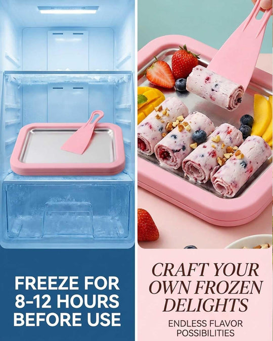 Stainless Steel Freezing Plate for Rolled Ice Cream (MOQ 10 sets)