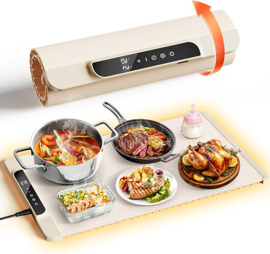 Electric Warming Tray with Adjustable Temperature Foldable Food Warmer (MOQ 10 Sets)