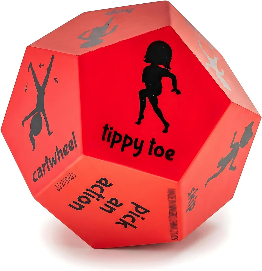 Exercise Dice for Kids,12-Sided Giant Foam Yoga Dice Games for Indoor and Outdoor