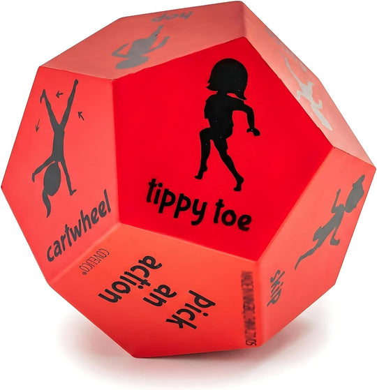 Exercise Dice for Kids,12-Sided Giant Foam Yoga Dice Games for Indoor and Outdoor