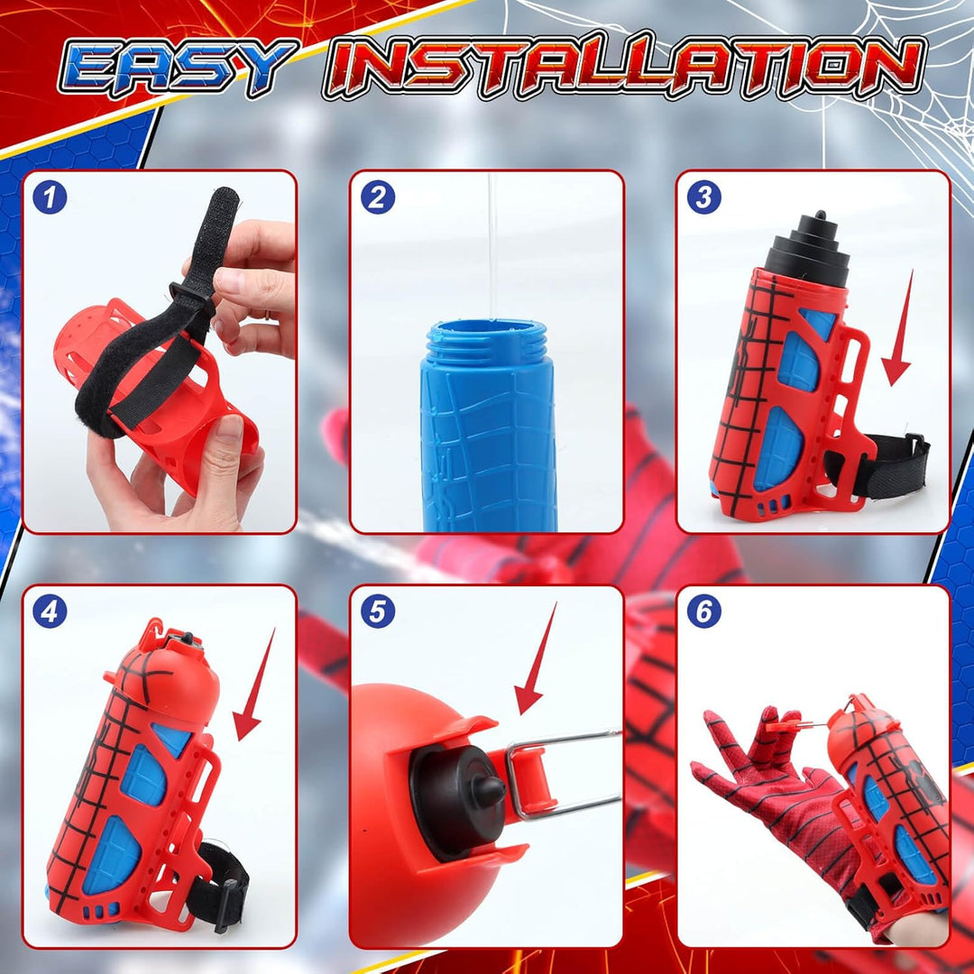 Water Blaster for Kids 4-8 Superhero Cosplay Toy for Outdoor Summer Fun Gift