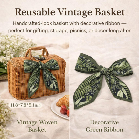 Self Care Spa Gift Set with Woven Basket (MOQ 10 Sets)