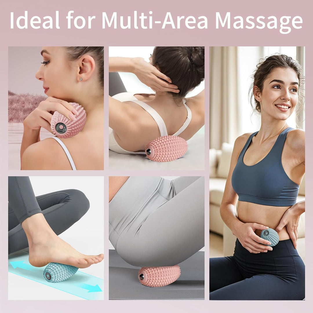 Yoga Fitness Deep Massage Relax Olive Fascia Silicone Massage Ball Roller for Arm Foot Body Waist