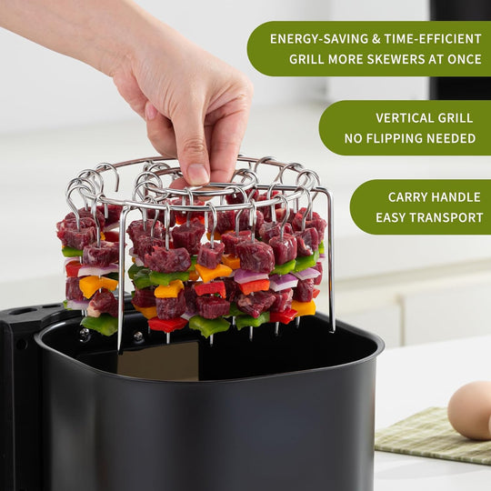 Vertical Grill Rack Detachable BBQ Circular Hanging