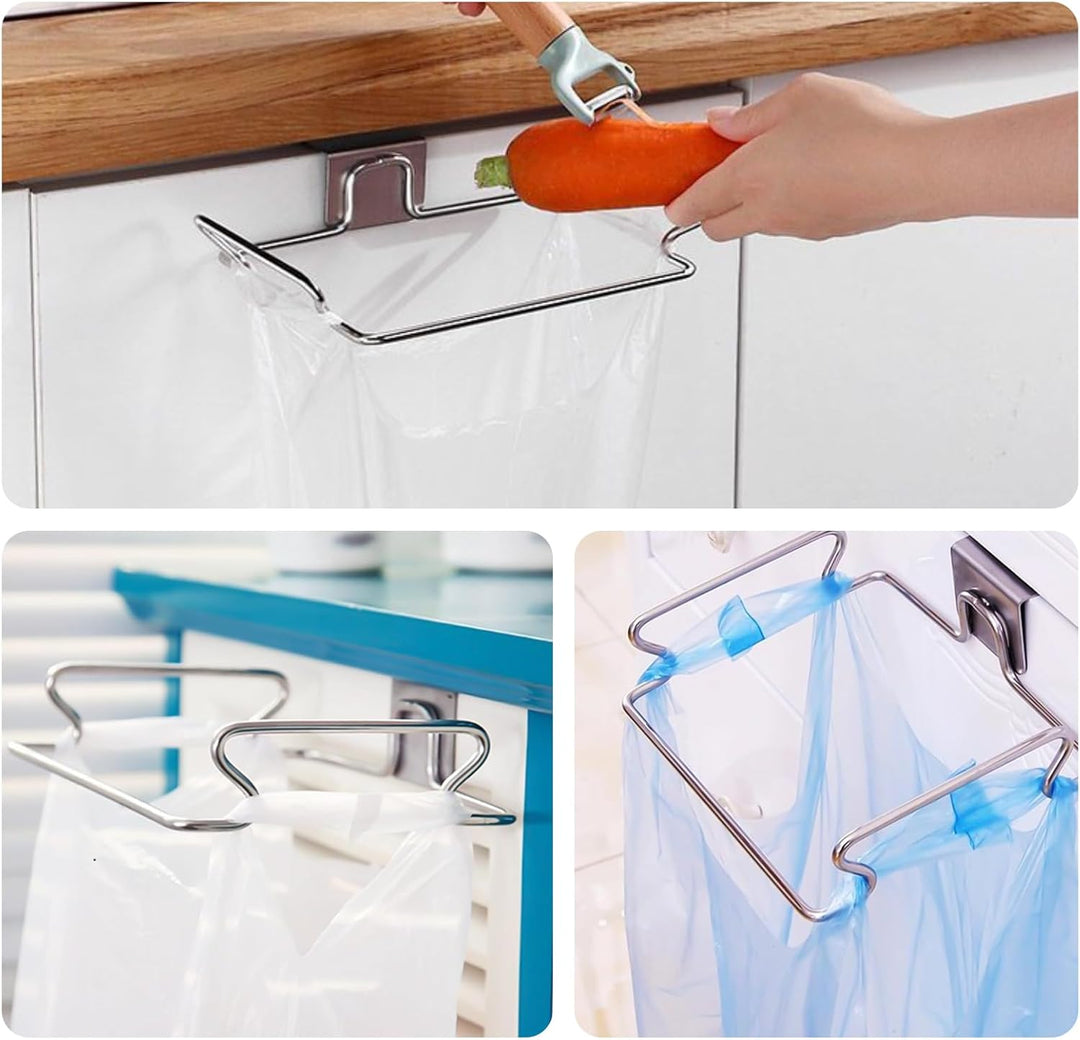 Trash Bag Holder Rack for Recycled Reusable Disposable Plastic Shopping Grocery Bags for Kitchen (MOQ 10 Pcs)