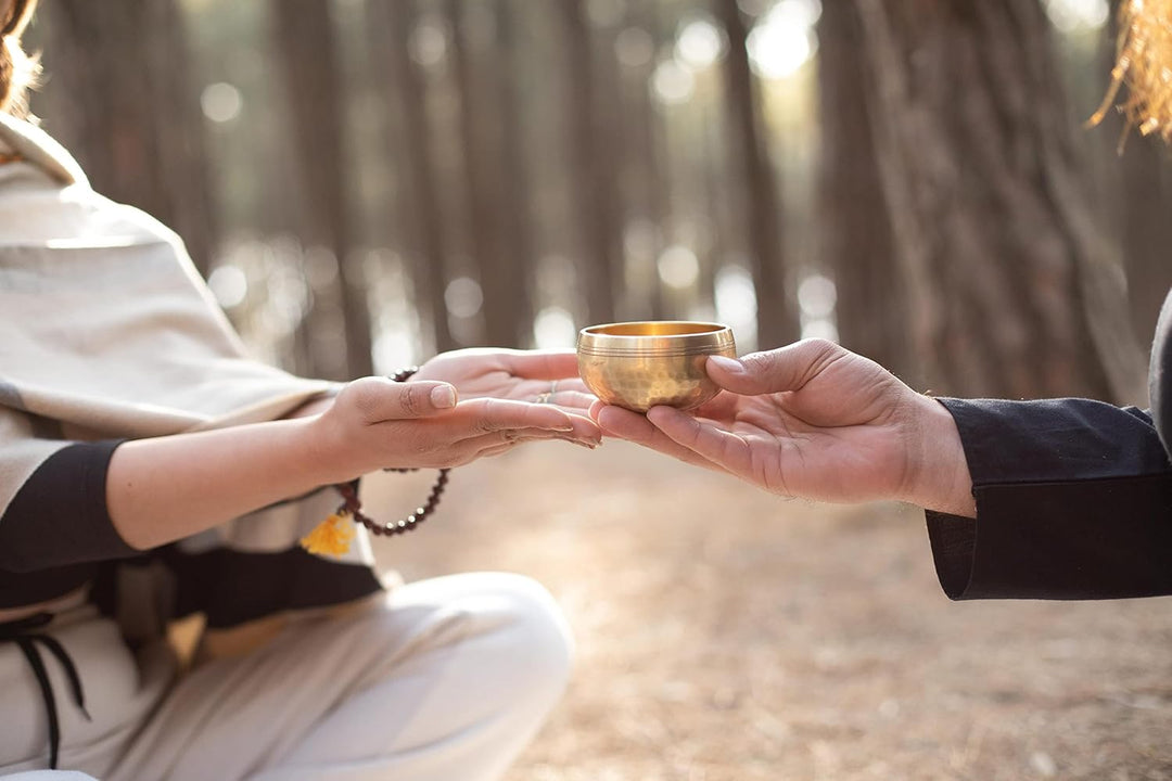 Tibetan Singing Bowl Set Handmade Meditation