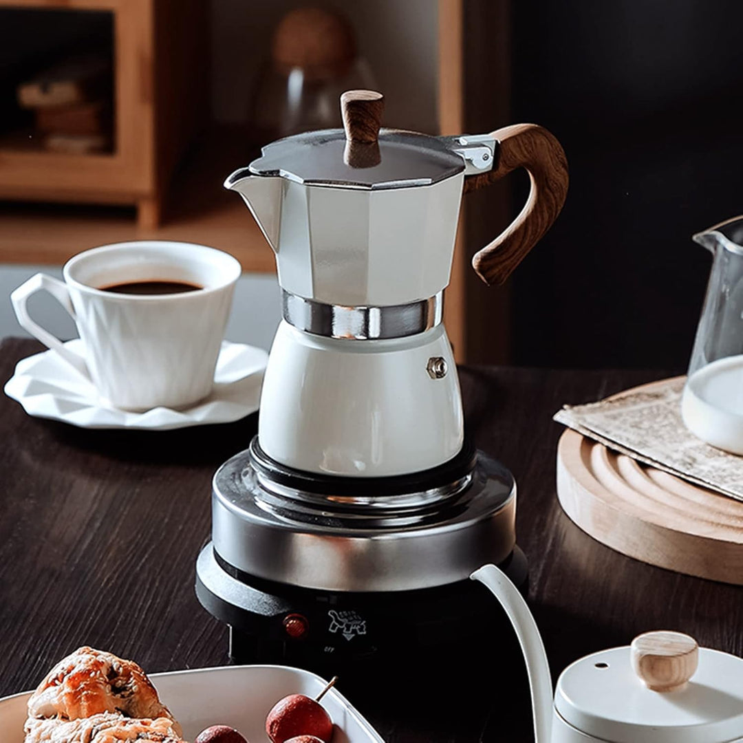 Classic Italian Style Moka Pot Single Valve Small Metal Coffee Maker