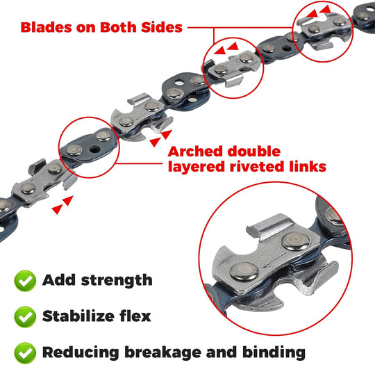 High Limb Hand Rope Saw Chain Saw, Folding Pocket Chainsaw for Wood-Cutting, Camping and Field Survival Gear
