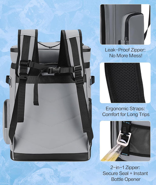 Waterproof Insulated Cooler Backpack Insulated Leakproof Thermal Cooler (MOQ 10 Sets)