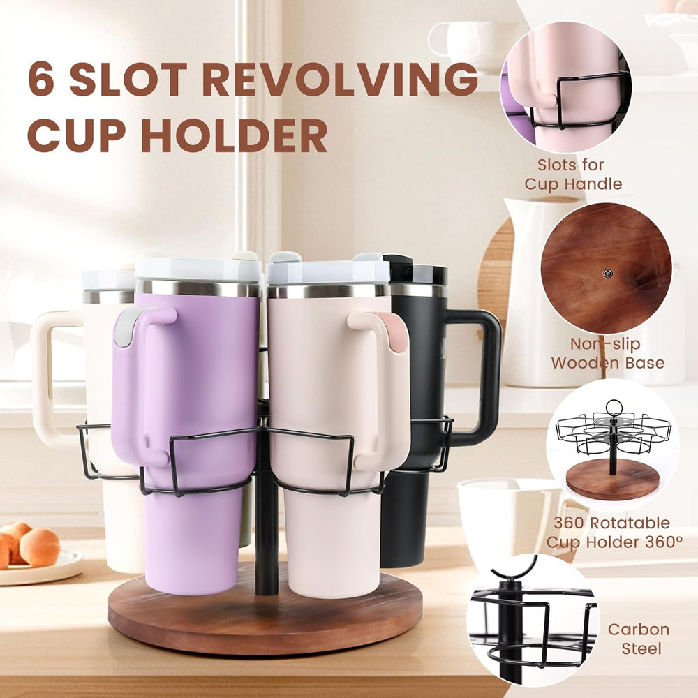 Water Bottle Cup Organizer for Stanley 40 oz Water Bottle Organizer Rotating Cup Holder (MOQ 10 Sets)