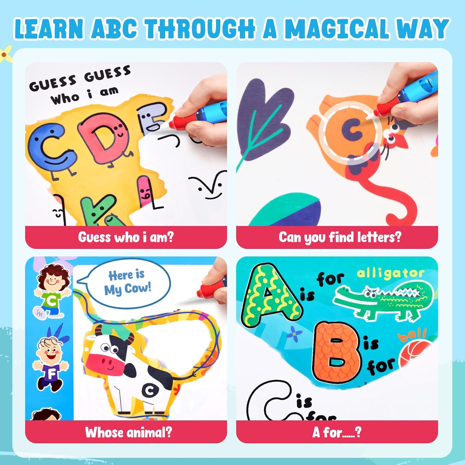 Vigor Cartoon Example Joycat Colorful Cartoon Writing Magic Water Drawing Book – VIGOR MARKET