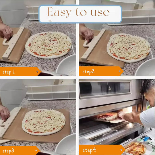 Sliding Pizza Peel Spatula Paddle Wooden Non-stick Shovel with Handle (MOQ 10 Sets)