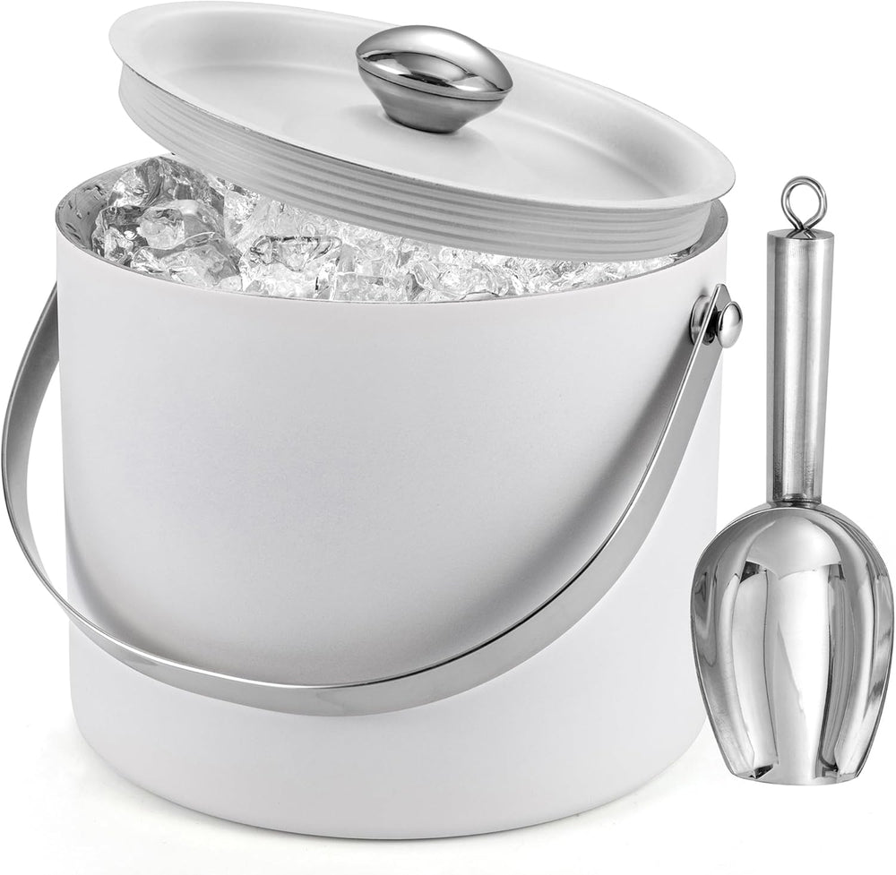 Home Party Metal Insulation Double Wall Stainless Steel Ice Bucket (MOQ 10 Sets)