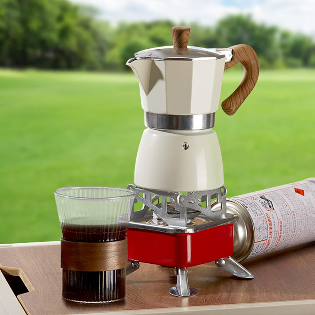 Classic Italian Style Moka Pot Single Valve Small Metal Coffee Maker