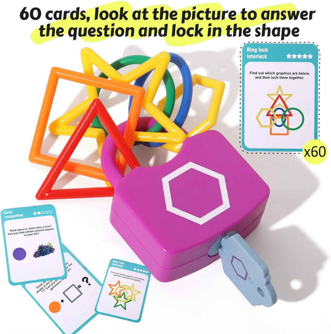 Educational Letter Combination-with 26 Locks, 26 Keys Montessori Preschool Alphabet Learning Game (MOQ 10 Sets)