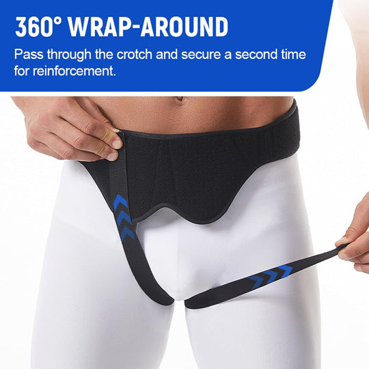 Adjustable Inguinal Hernia Belt for Men & Women – Bilateral Support with 2 Removable Compression Pads (MOQ 10 Sets)
