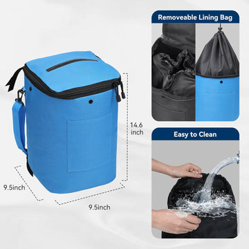 Portable Boat Trash Bag, Reusable Garbage Bag, Easy to Install & Clean, 3.96 Gallons Multi-Purpose Boating Equipment Accessories