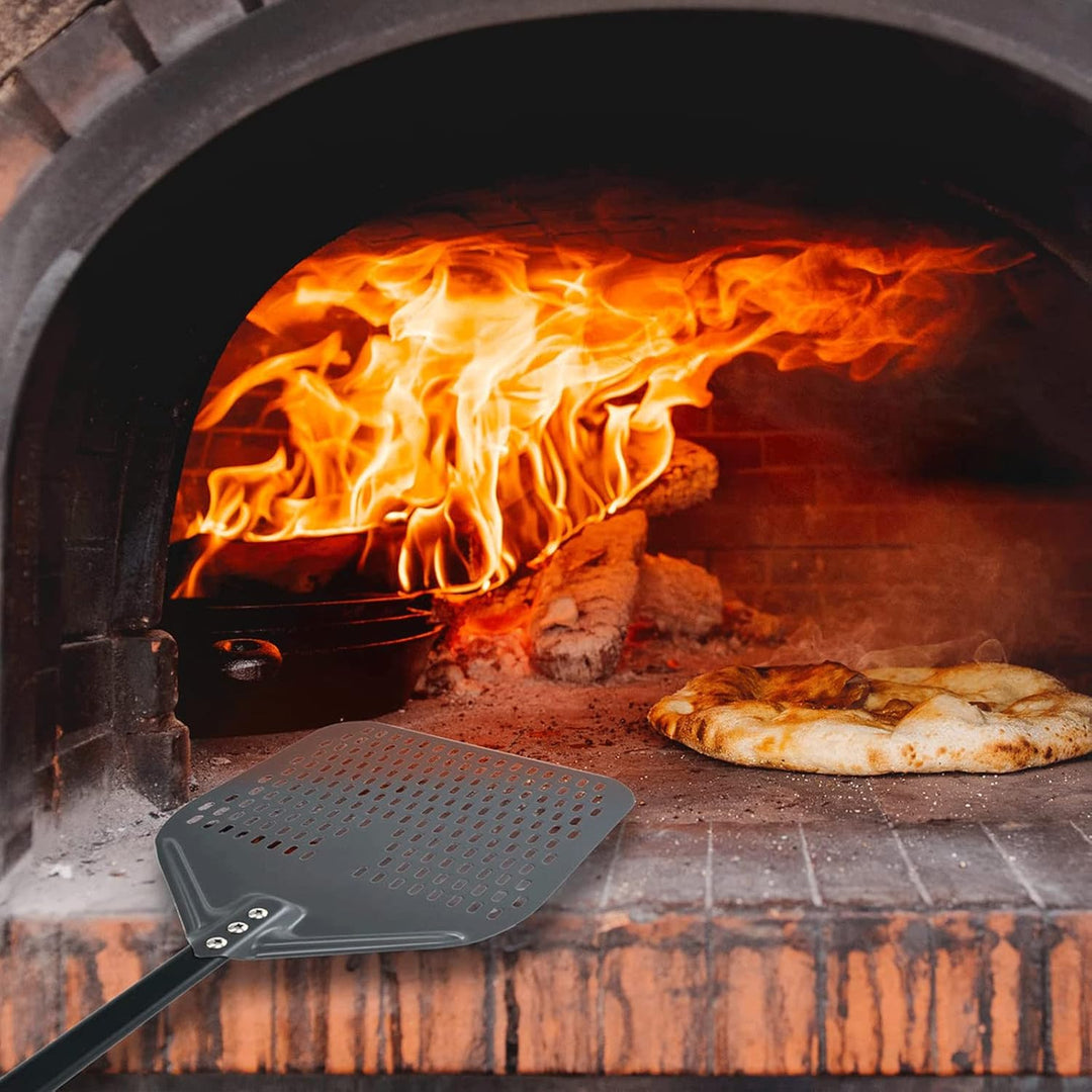 Pizza long Peel Perforated Pizza Shovel Aluminum Brick Oven Detachable