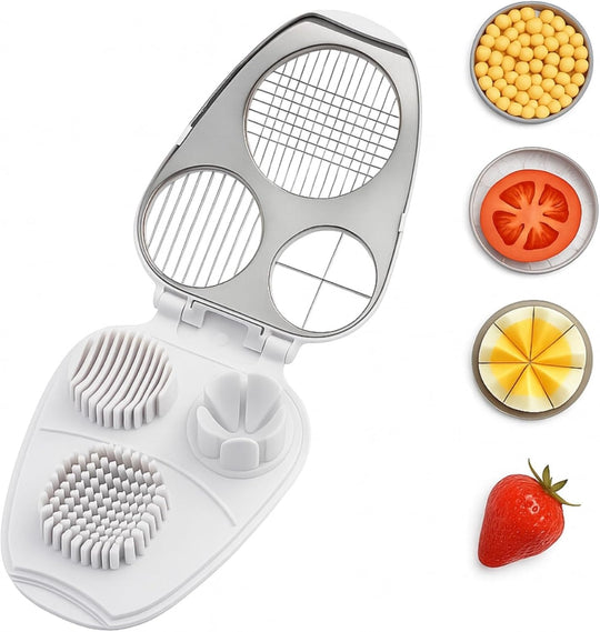 3-in-1 Egg Slicer with Stainless Steel Wires