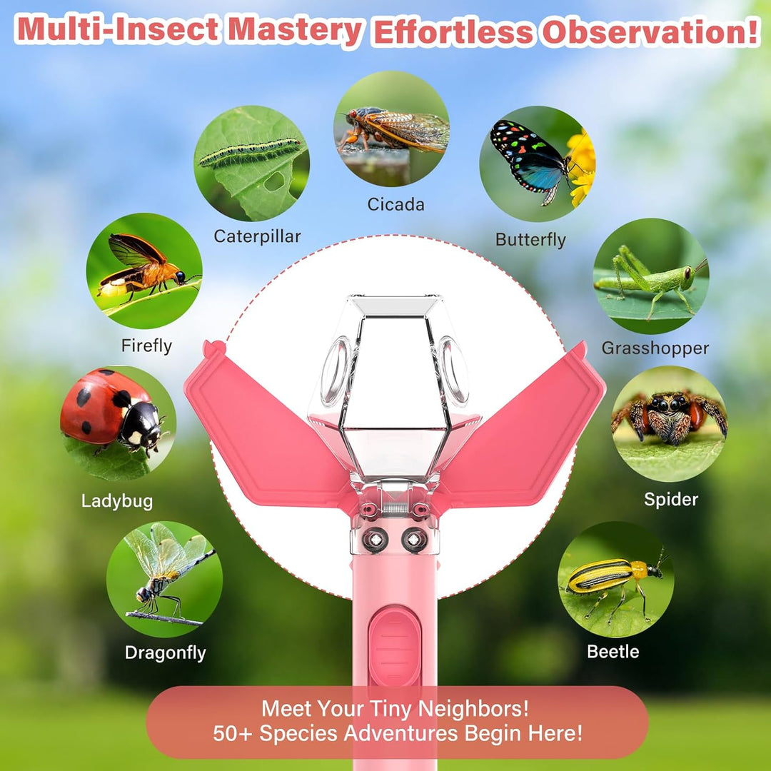 Kids Bug Catcher with 6X Magnifier – STEM Educational Insect Viewer for Outdoor Exploration & Nature Learning (MOQ 10 Sets)