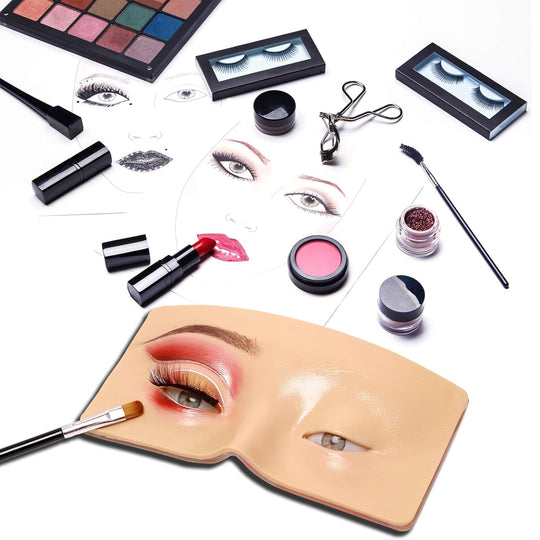 Professional Silicone 3D Eyebrow Eye Makeup Training Practice Skin Makeup Tool (MOQ 10 Sets)