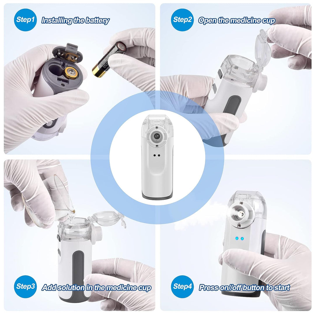 Handheld Nebulizer for Travel and Household Use with 1 Set Accessories (MOQ 10 Sets)