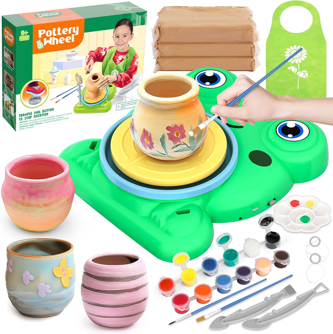 Pottery Wheel for Kids - Complete Art Supplies Arts & Crafts Kit (MOQ 10 Sets)