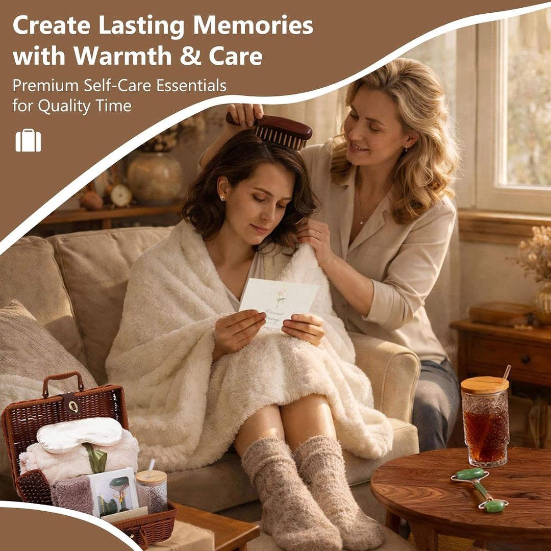 Self Care Spa Gift Set with Woven Basket (MOQ 10 Sets)