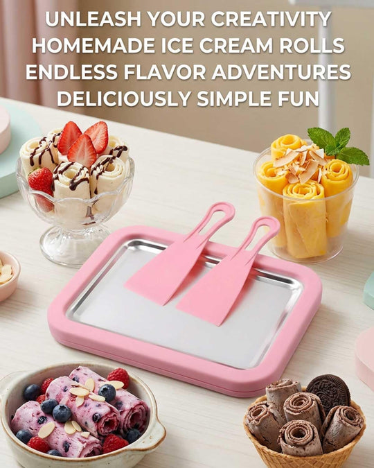 Stainless Steel Freezing Plate for Rolled Ice Cream (MOQ 10 sets)