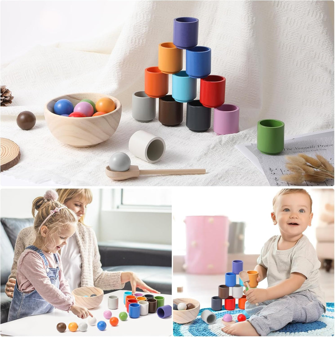 Early Education Enlightenment Rainbow Balls 35mm for Toddlers (MOQ 10 Sets)