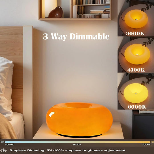 Modern Dimmable Ambient Table Lamp with Touch & Remote Control – Warm LED Mood Light for Bedroom, Living Room & Nightstand