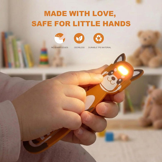 LED Bookmark Reading Light, USB Rechargeable Flexible Animal Night Lamp – Mini Clip Book Light
