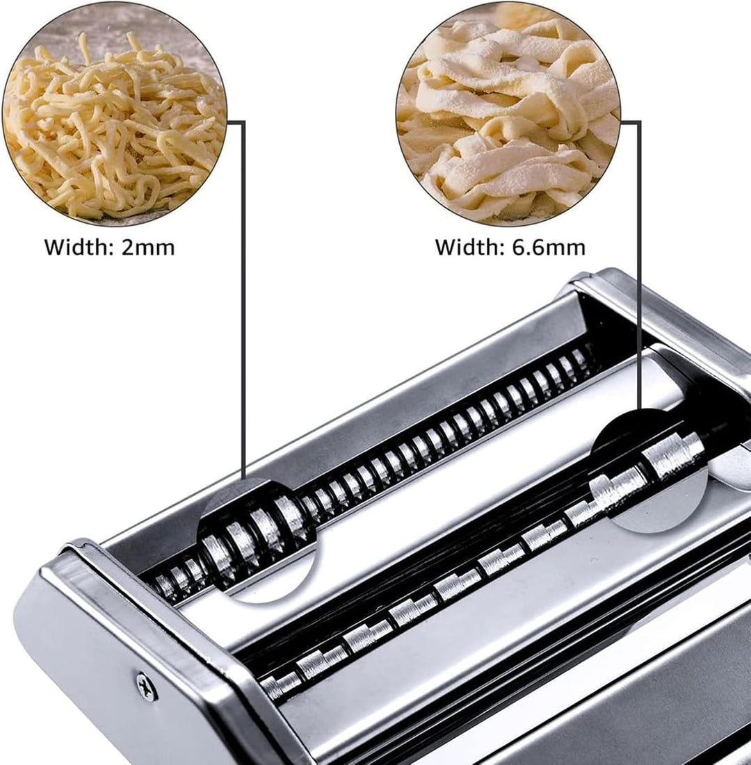 Household Fresh Manual Italy Pasta Maker Adjustable Settings