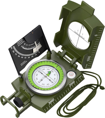Waterproof Multipurpose Survival Camping Hiking Compass Geological Digital Compass Camping Equipment