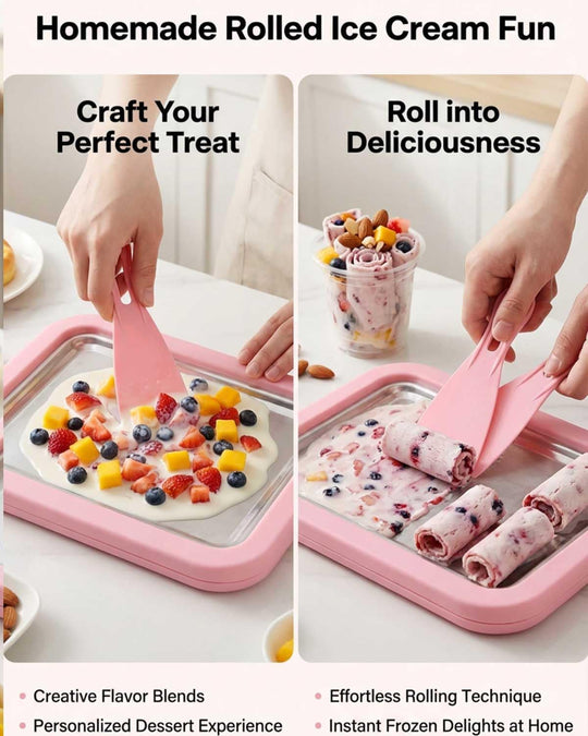 Stainless Steel Freezing Plate for Rolled Ice Cream (MOQ 10 sets)