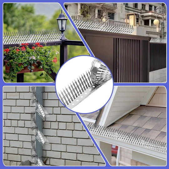 Outdoor Stainless Steel Garden Fence Spikes and Wall