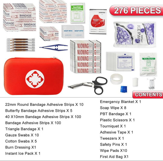 First Aid Kits Backpacking Essentials Items Trauma First Aid Survival Kits for Home Outdoor Adventure