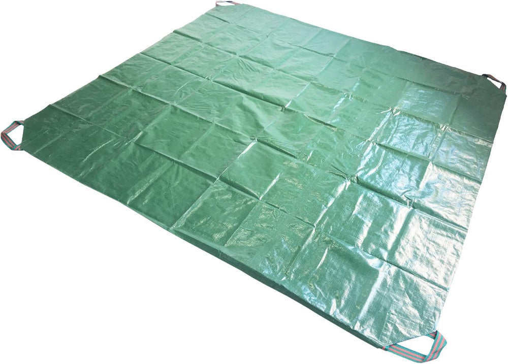 Yard Garden Waterproof Tarp with 4 Handles for Leaf Tarp Sandbox Cover Outdoor Camping Tarp Tent Footprint Dampproof (MOQ 10 Pcs)