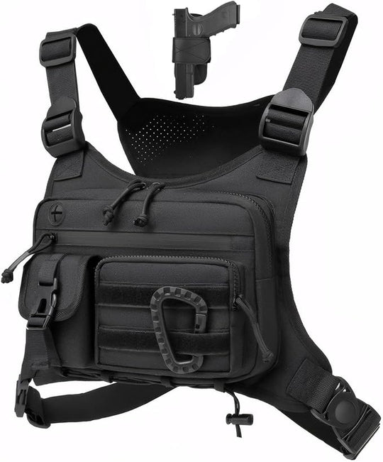 Multifunctional Adjustable Vest Waterproof Chest Bag (MOQ 10 Sets)