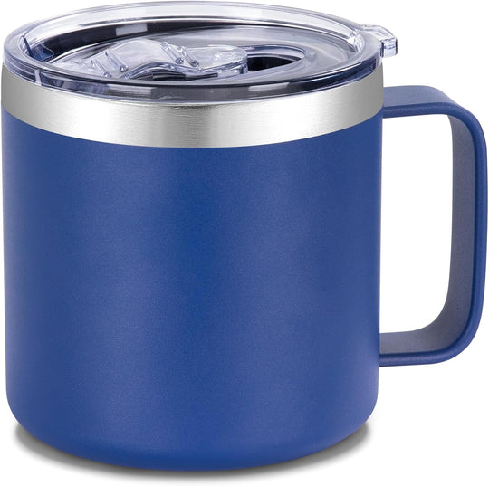 Insulated Coffee Mug Bulk with Handle, Stainless Steel Travel Coffee Mug with Lid, Double Wall Vacuum Metal Coffee Cup