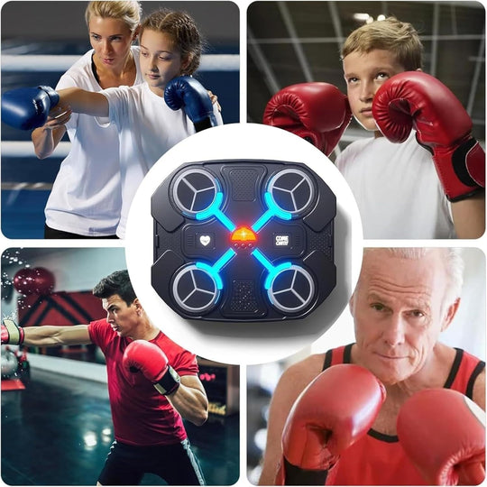 Smart Music Boxing Machine with Boxing Gloves,Home Bluetooth Boxing Machine Trainer Wall Mounted