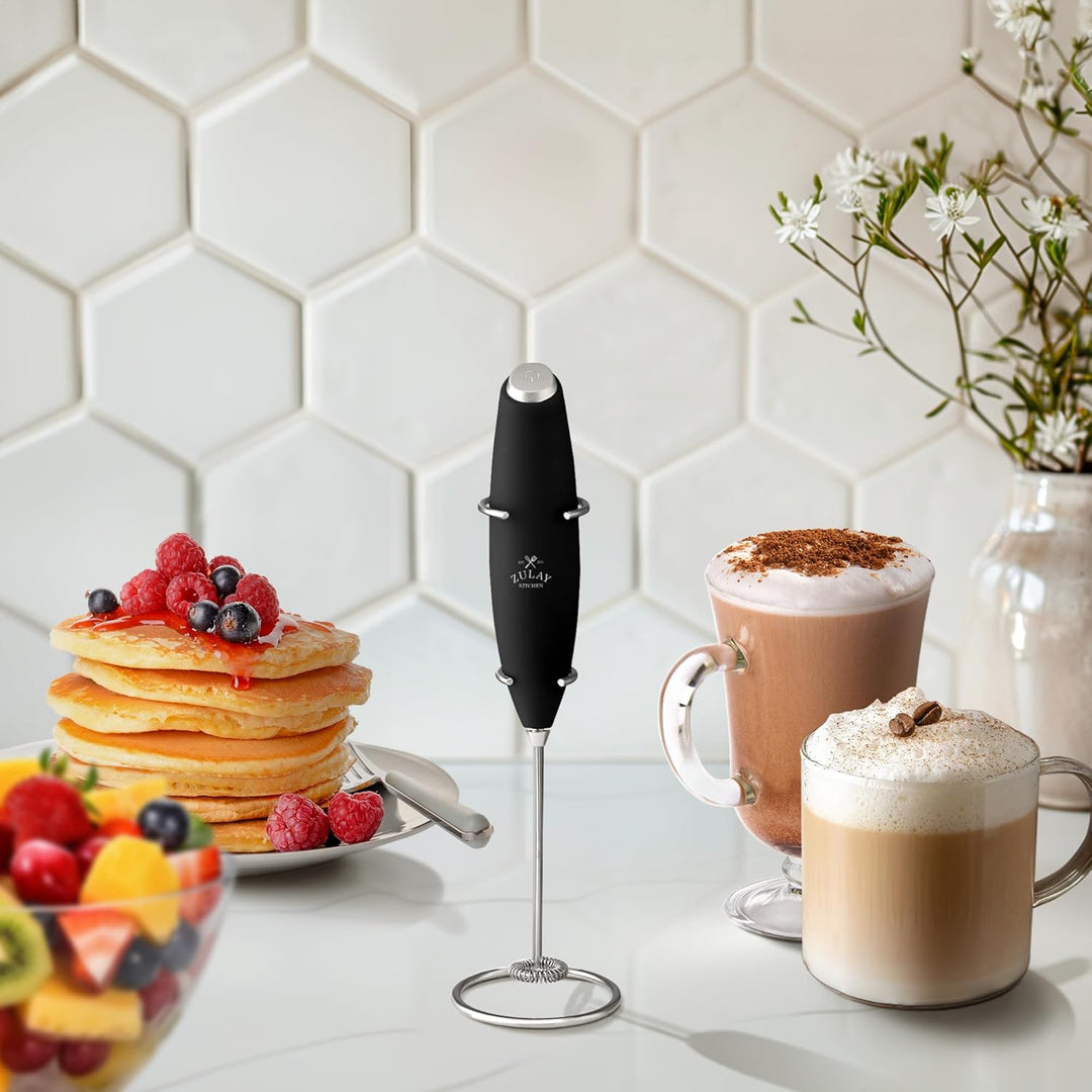 Portable Drink Mixer Stainless Steel Drink Mixer with Frother Stand (MOQ 10 Sets)