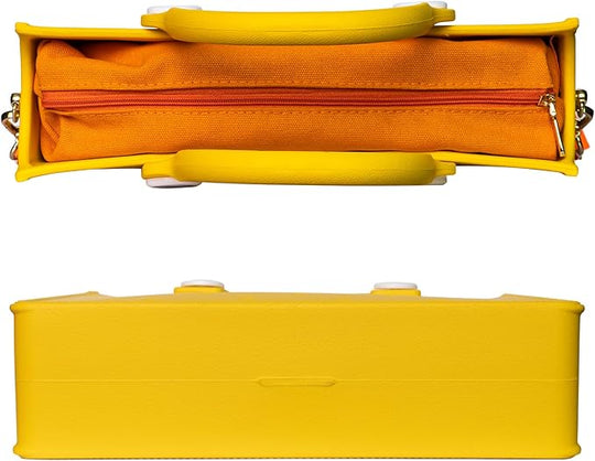 EVA Beach Bag Tote for Women, Waterproof Sandproof Lightweight Diy Charm Handbag