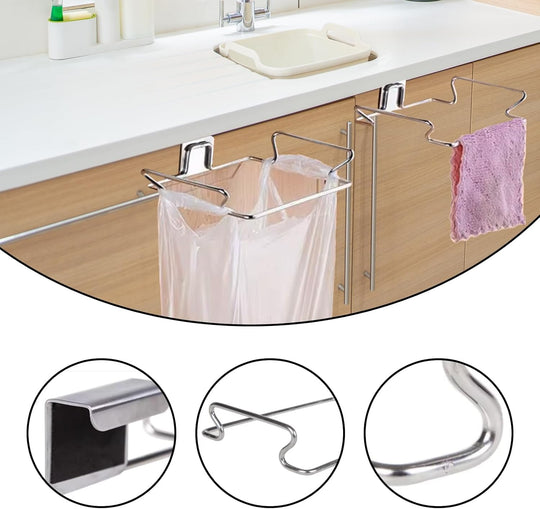 Trash Bag Holder Rack for Recycled Reusable Disposable Plastic Shopping Grocery Bags for Kitchen (MOQ 10 Pcs)