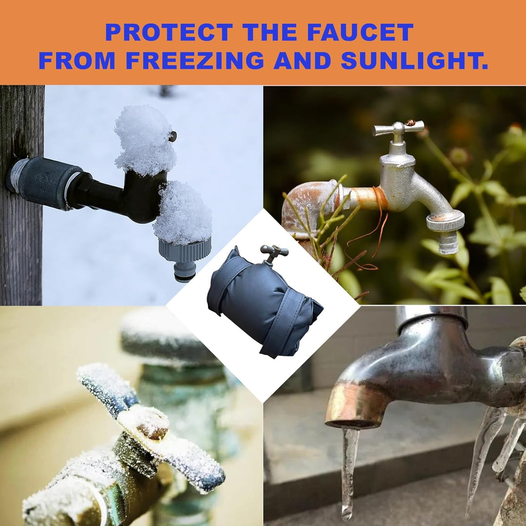 Winter Outdoor Sports & Entertainment Product Leather Faucet Antifreeze Protective Cover