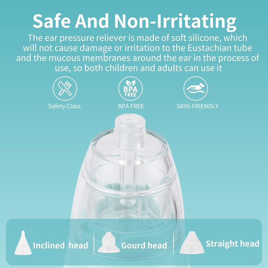 Eustachian Tube Unclogger Ear Pressure Relief Device Tube Exerciser for Air Travel (MOQ 10 Sets)